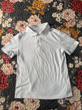 Cat & Jack White Short-Sleeve Polo Shirt